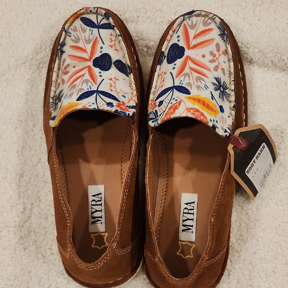 Myra Bag Tan Suede Loafers Sz 8B